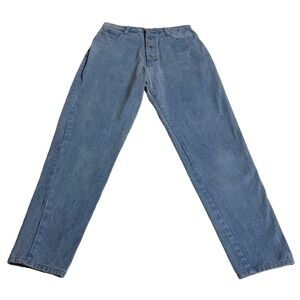 Vintage 90s Carolina Colours Button Fly Jeans Womens 29x30 Blue High Rise Denim